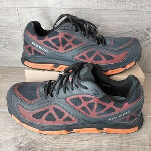 Red Wing Athletic Steel Toe Safety Work Shoes Mens 11 Black ASTM Sneakers 6338